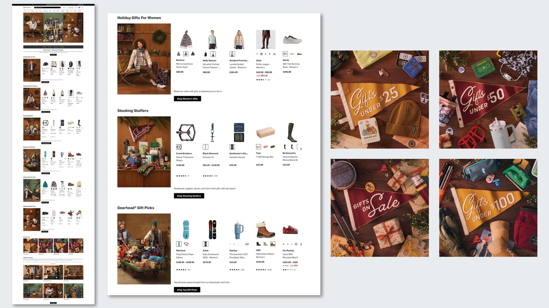 Backcountry.com — gift guide pages and shopping experience