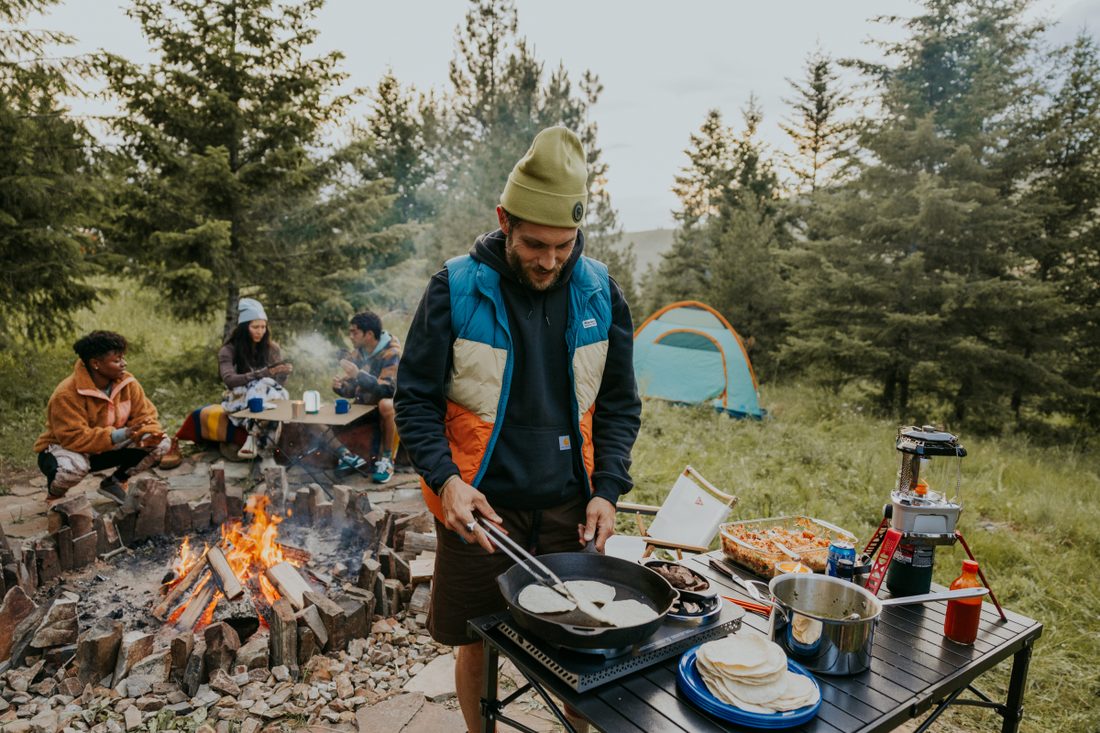 Pursuit photography — camp cooking