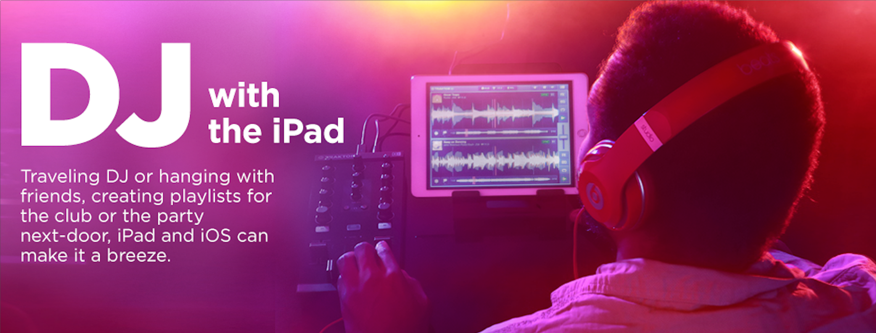Apple × Guitar Center store banner