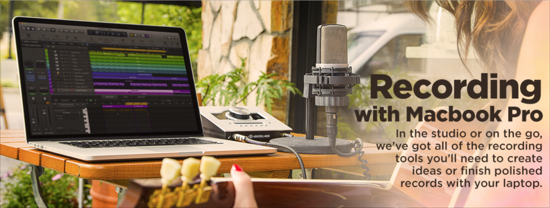 Apple × Guitar Center store banner