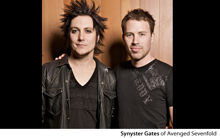 On set with Synyster Gates